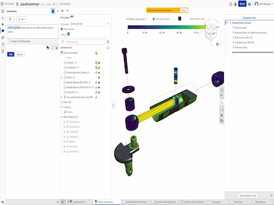 Onshape Simulation allows for quick product design stress analysis, integrated directly in the Onshape Assembly environment.